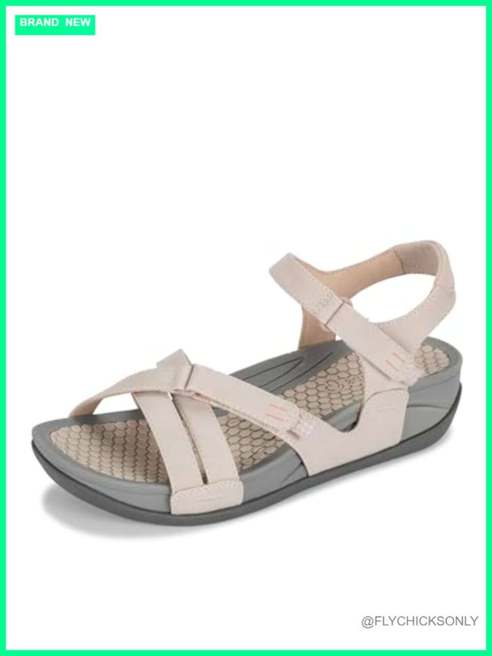Womens Platform Wedge Sandals Synthetic Slip Resistant Slide Adjustable Hook